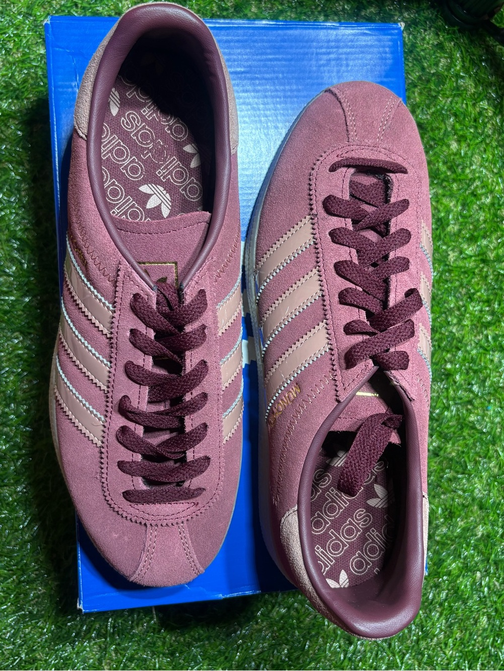 Adidas Muenchen Gazelle Women's Suede Sneakers in Mauve Pink women’s 8.5